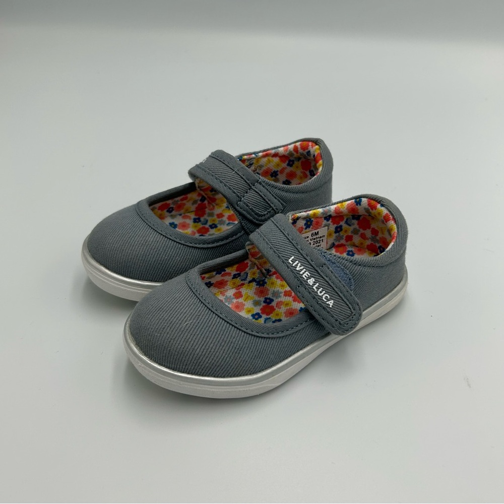 Livie & Luca Ravine Eco Mary Jane Sneakers Shoes Denim Blue Size 6 Medium
